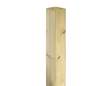 Vuren paal - 70x70mm - 270 cm