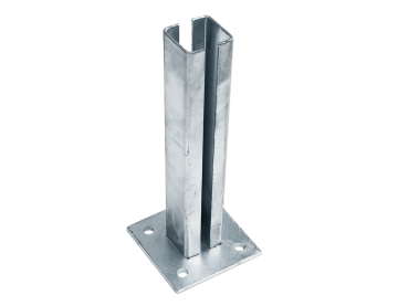 Insteekvoetplaat 60x60mm - Verzinkt