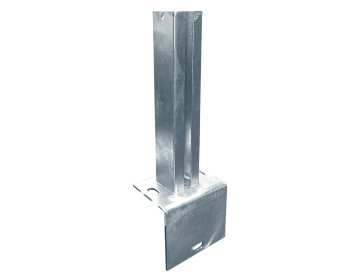 Insteekvoetplaat 60x60mm L uitvoering 